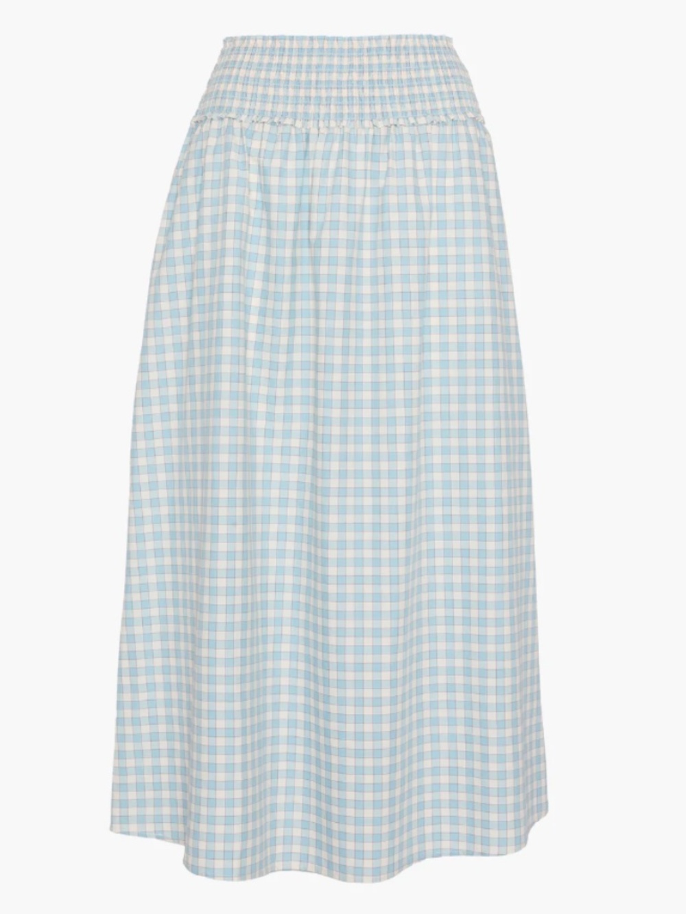 Hill House Home Delphine Nap Skirt Blue Gingham Midi Skirt XS